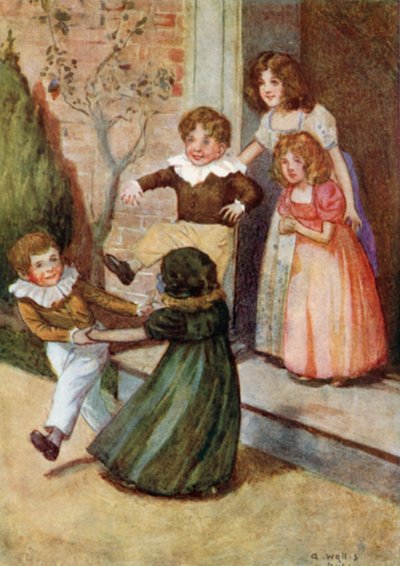 Ilustración de Orgullo y prejuicio de Jane Austen de Arthur Wallis Mills